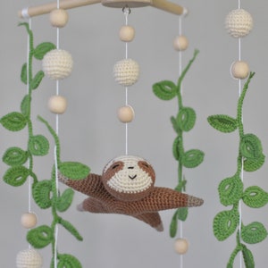 Pattern only, Crochet baby mobile PDF, Sloth nursery mobile, Mobile hanging crochet, Crocheted animal sloth digital, Sloth toy, Flying sloth