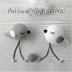 Crochet patterns bird only, pattern amigurumi, pdf pattern baby, crocheted patterns bird, nursery mobile crochet pattern, tutorial pattern