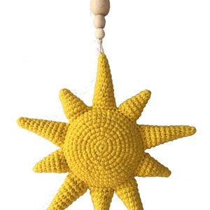 Crochet sun pattern, Sun PDF, Mini sun baby mobile, Amigurumi newborn, Digital patterns, Nursery décor, Gift boy girl, Sunny ornament toy