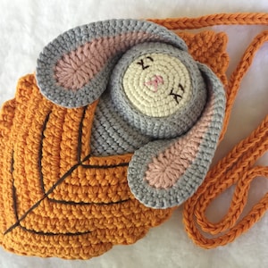 Häkelanleitungen Häschen, Kleinkind Geldbörse, Häschen Spielzeug, Häkeln Tasche, Puppenwiege, Häkelanleitung, Häkelanleitung, Kinder Geldbörse, Kleinkind Handtasche
