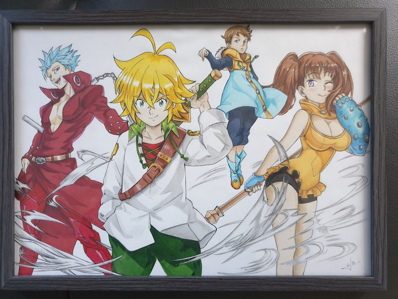 The seven deadly sins 7ds Nanatsu no taizai dessin Handmade - Etsy France