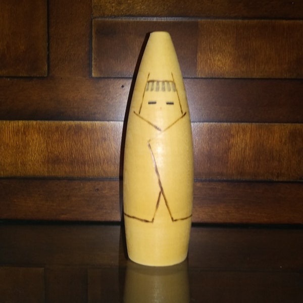 Vintage Wooden Kokeshi Doll - 1970's