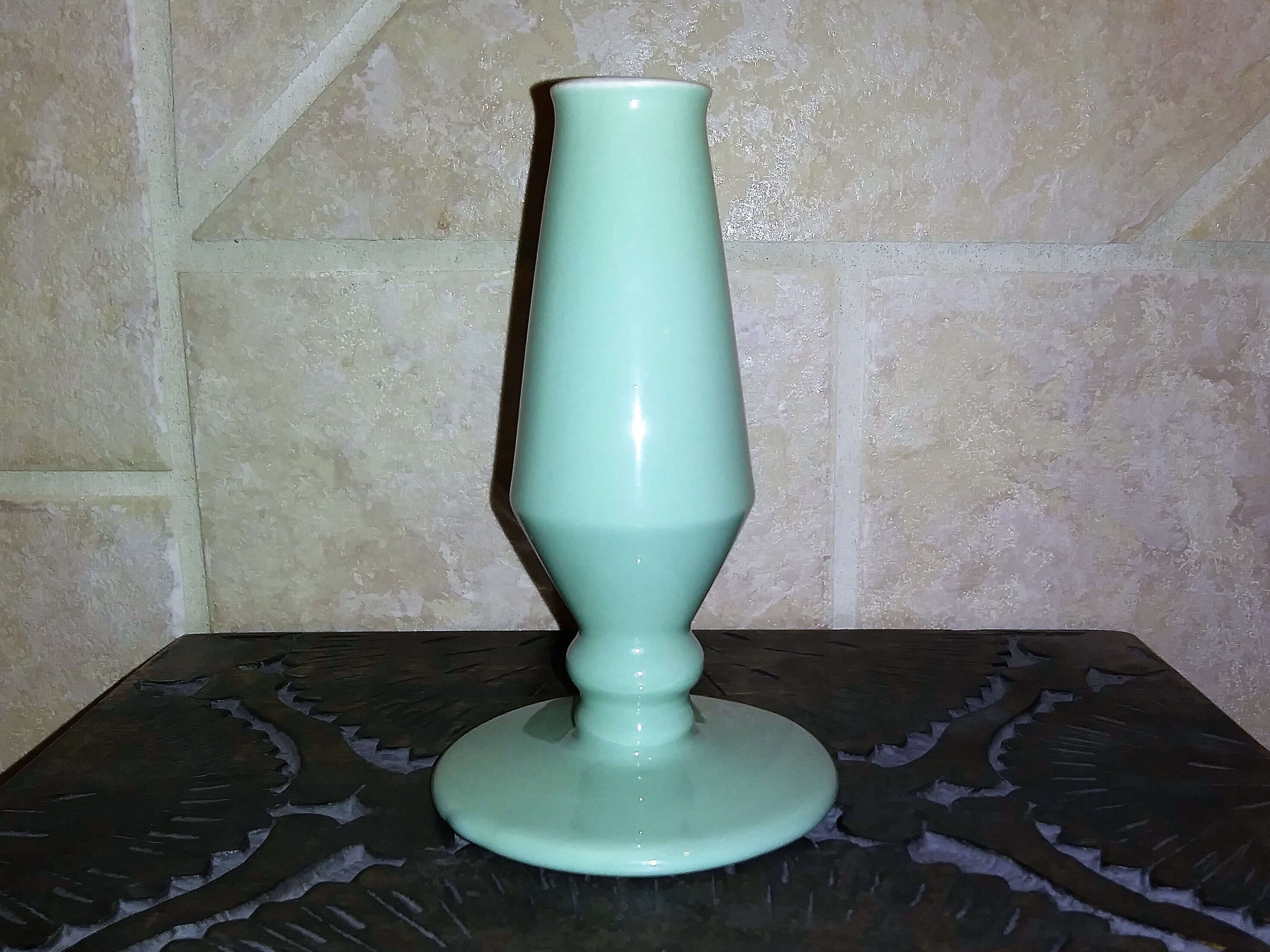 Vintage Hall Bud Vase Pale Green Etsy New Zealand