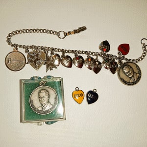 Vintage Beta Sigma Phi Sorority Charm Bracelet - 1968 through 1977