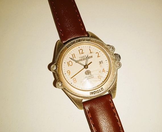 Vintage Timex Expedition Indiglo Watch Etsy Canada