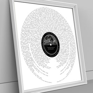 Allzu gut Print (TV) 10 Min Version || Rotes Album ||  Songtext Druck || Vinyl-Inspiration