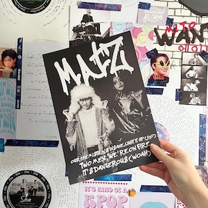 MATZ-afdruk Hongjoong en Seonghwa || Op Ateez geïnspireerde monoprint || Kpop-poster