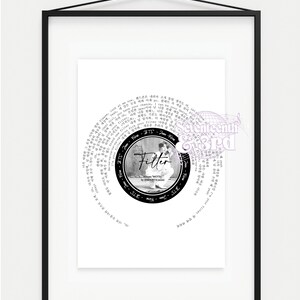 JIMIN Imprimer « FILTRE » || Impression de paroles en vinyle BTS || Impression de paroles K-pop