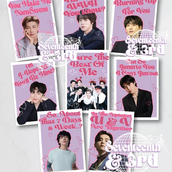 BTS Fun Greetings Card || A6 or A5 card Print || Celebration || Greetings Card | Kpop Birthday, Anniversary