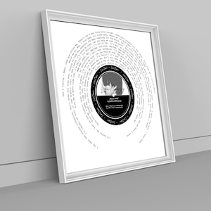 JIMIN Print &quot;Like Crazy&quot; || FACE Jimin Solo Album || Vinyl Lyric Print || Korean & English Options ||  KPOP