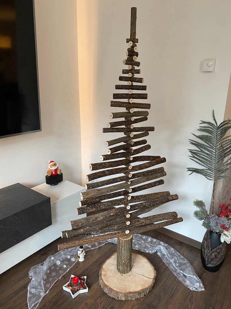 Wooden Christmas tree Glade model, sustainable Christmas tree, Christmas tree, Christmas decoration, Christmas, artificial Christmas tree 200 Centimetres