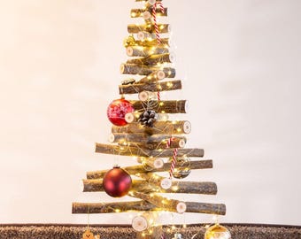 Wooden Christmas tree, sustainable fir tree, Advent calendar, Christmas decorations, Christmas, artificial Christmas tree