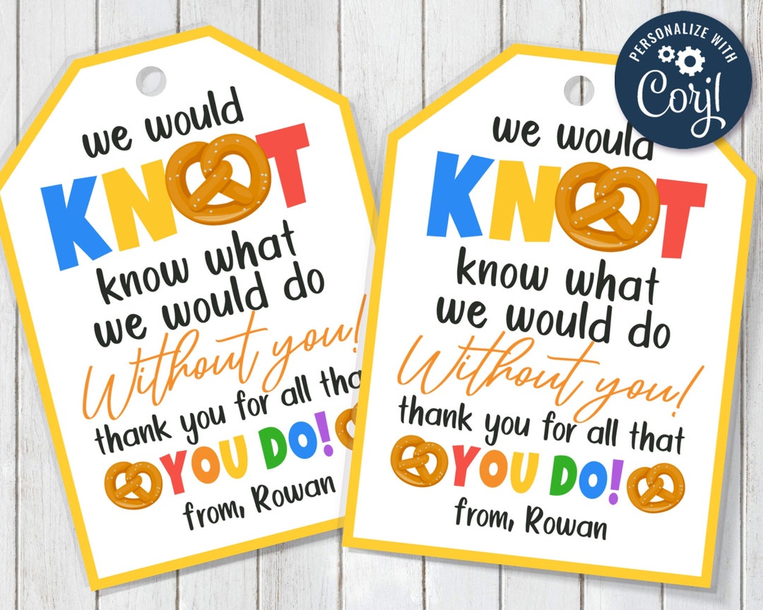 Printableeditable Pretzel Knot Appreciation Gift Tag vrogue.co