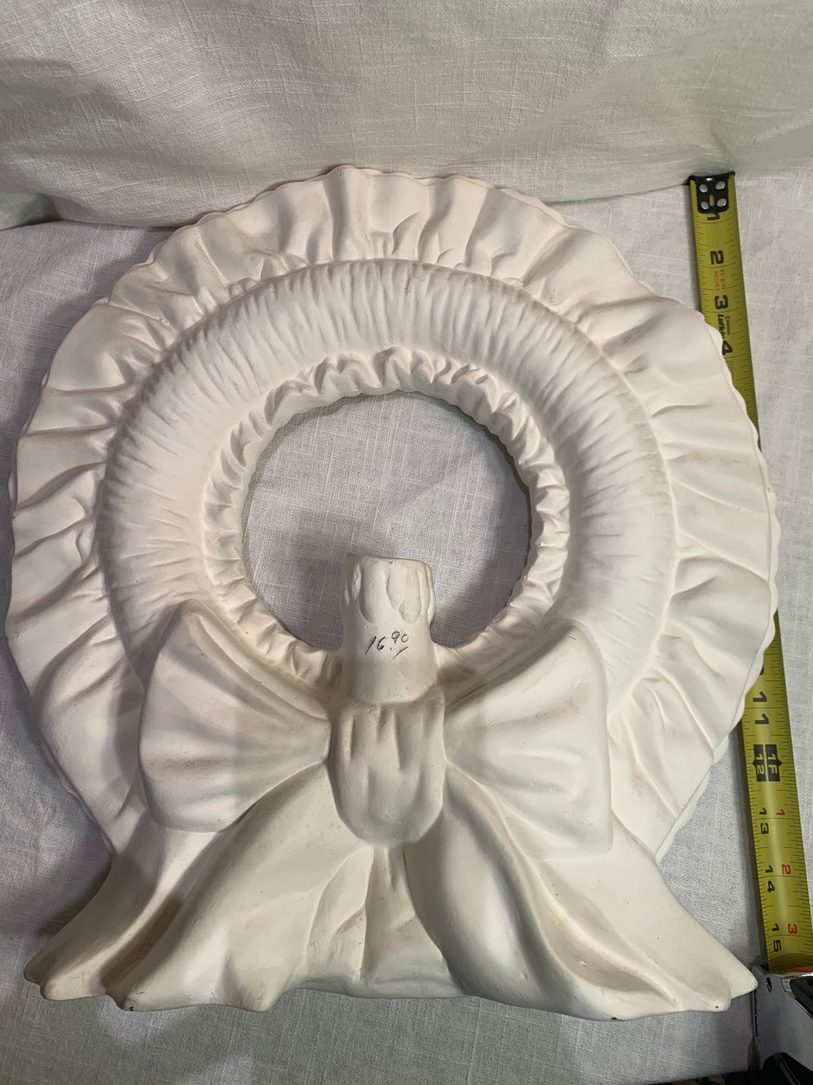 Ceramic BisqueReady To PaintXmas Wreath Candle HolderHome Etsy