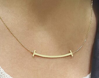 Tiffany Smile Necklace - Etsy