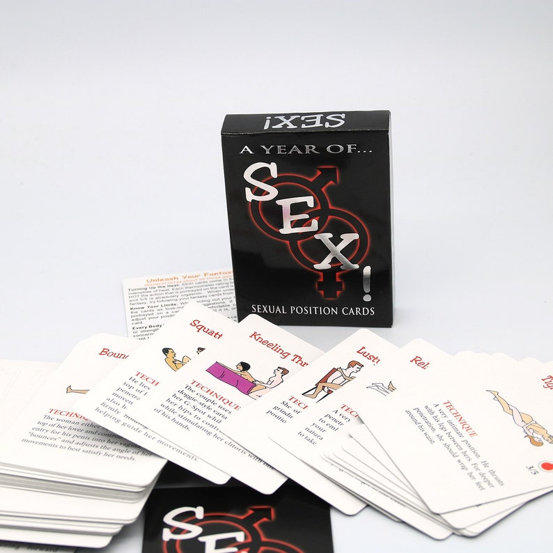 Bedroom commands adult erotic couples card game - All top sex positions card game risque fun - “A YEAR OF SEX” adult card game 108 