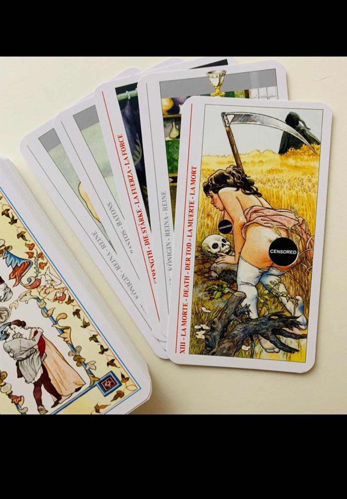 78 Decameron Tarot Deck MATURE Sensual Tarot Cards Deck Etsy