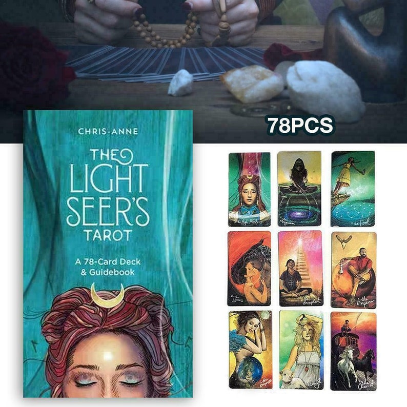 The Light Seer’s” English version US card deck 78 PCS Tarot card game  - Tarot card game 