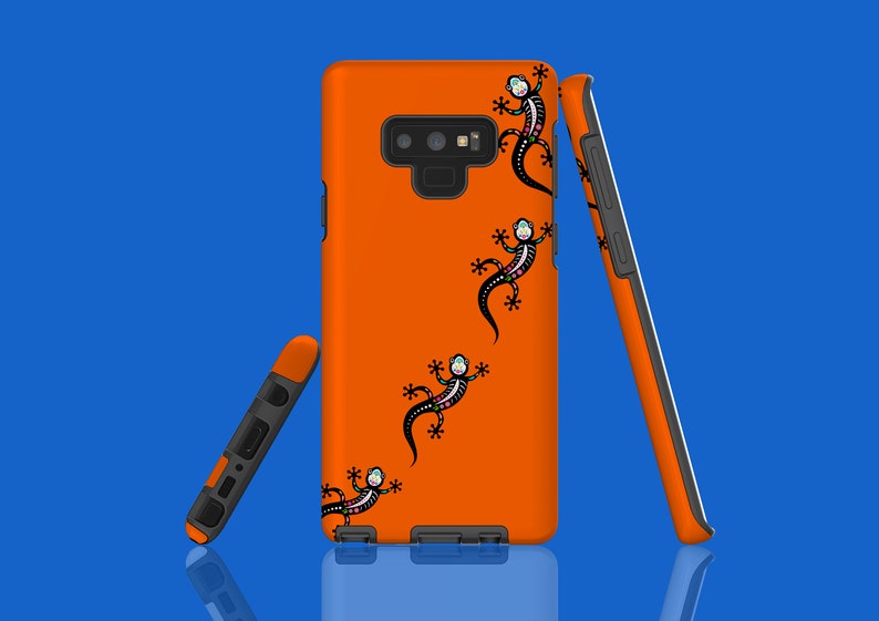 Vivid Orange Skeleton Salamander Samsung Galaxy Case Galaxy S9 Plus Galaxy S10 Galaxy S9 and MORE Galaxy S10 Plus Galaxy Note 10 Plus