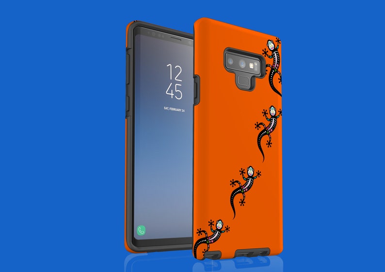 Vivid Orange Skeleton Salamander Samsung Galaxy Case Galaxy S9 Plus Galaxy S10 Galaxy S9 and MORE Galaxy S10 Plus Galaxy Note 10 Plus