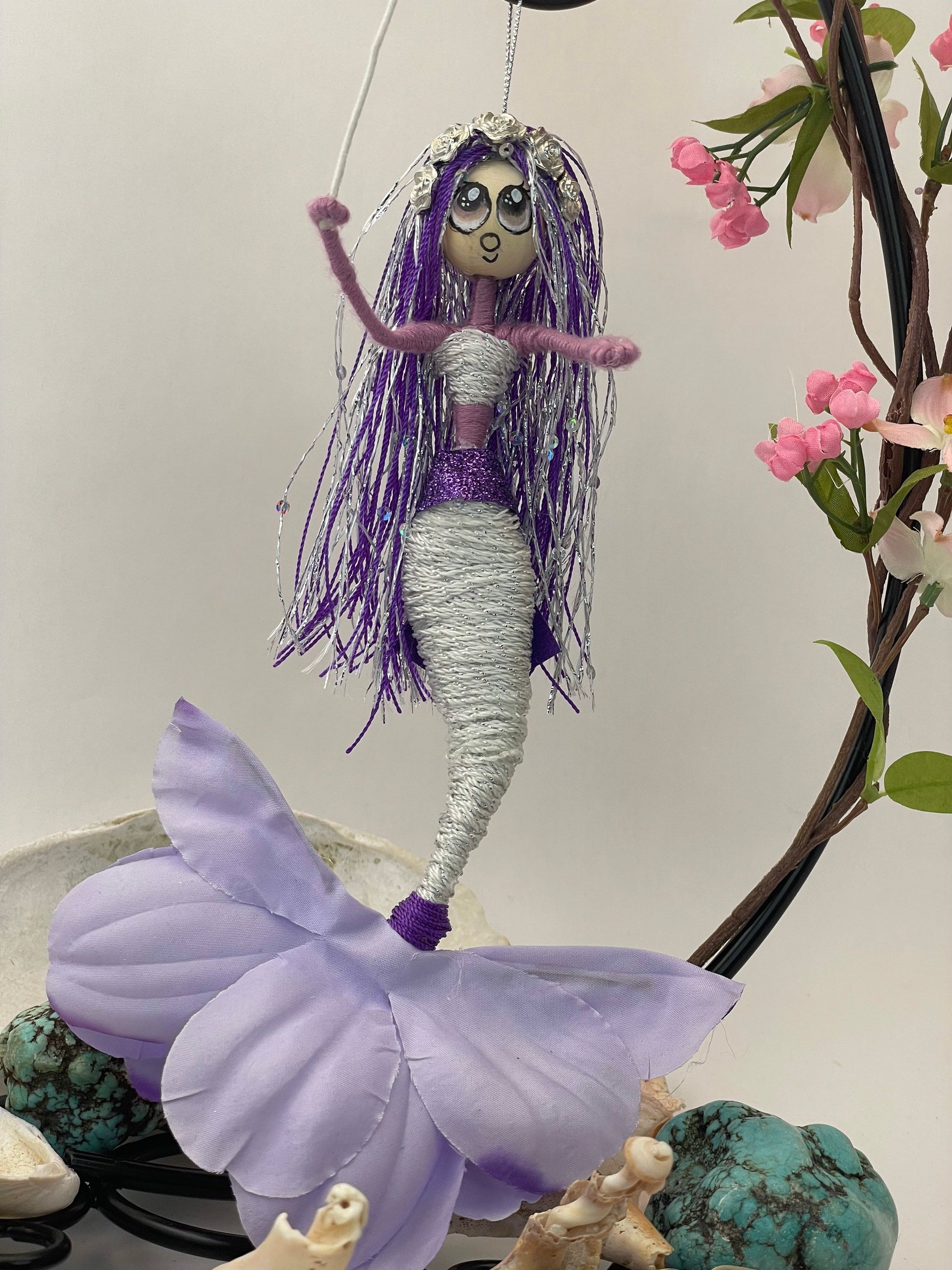 Purple Shell Mermaid Baby Shower Gift,soft Yarn,flower Fairy,best of ...