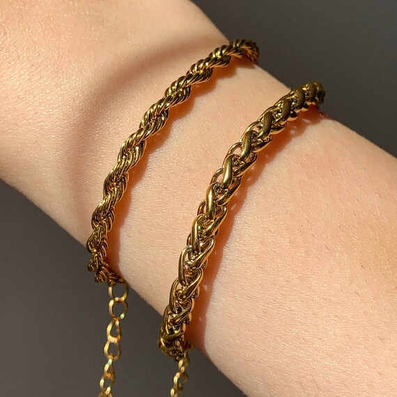 18k pvd 2024 gold plated chain