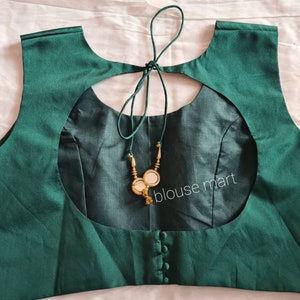 Green Silk Indian Designer Blouse, Saree Blouse, Sari Blouse, Crop Top, Lehenga Choli, Wedding Blouse, Ready-made Blouse.