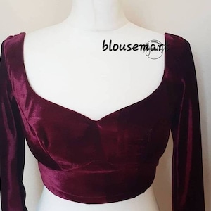 Maroon Velveteen Blouson Dress Medium by Sears