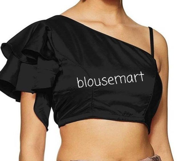 Buy Readymade blouse with inbuilt bra and designer front back