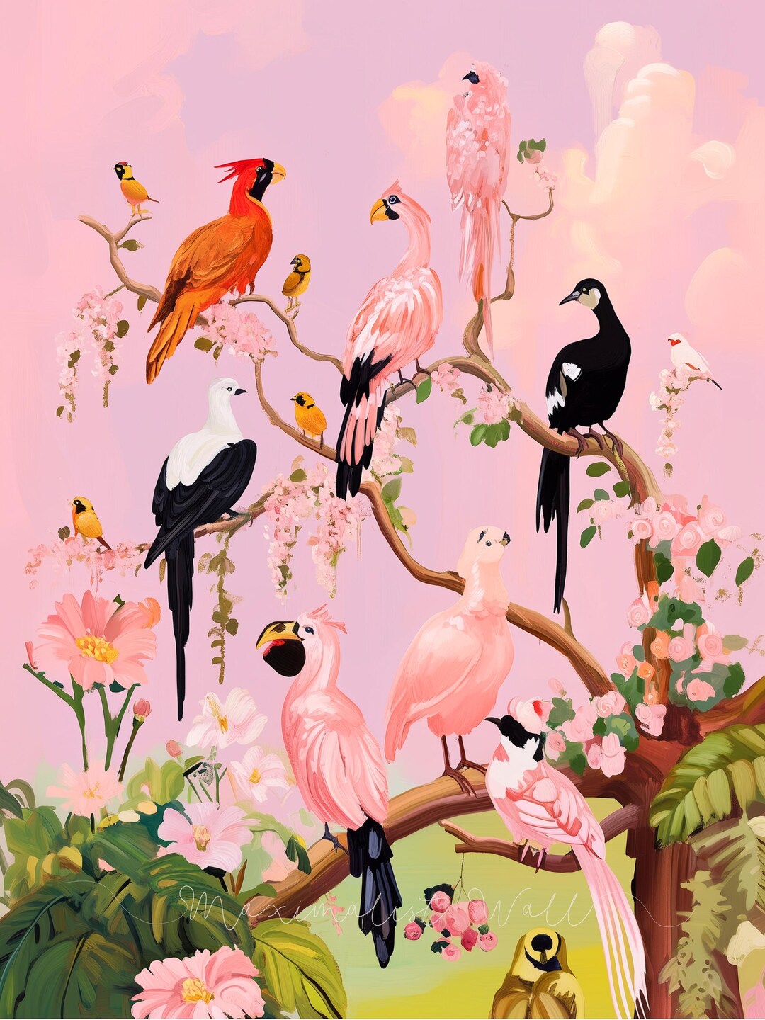 Bird Gallery Art, Bird Collection, Bird Wall Canvas Print, Bird Poster ...