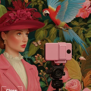 The Birdwatcher, Dopamine Decor, Fine Art Print, Maximalist Wall Art, Whimsical Art Print, Bird Art, Collection of Birds, Eclectic Wall Art 画像 5
