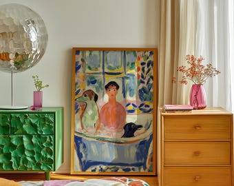 Maximalist Art Print: Vibrant Tropical Scenes, Playful Animal Portraits, Bold Expression Wall Art