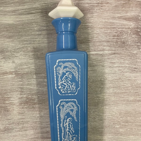 Milk Glass Decanter Etsy