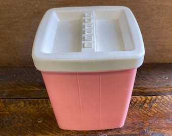 Retro Pink Canister, Vintage Pink Coffee Container,Kitchen Storage, Coffee Bar Decor, Farmhouse,