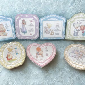 Precious Moments Collectible Plaques, Set of Seven, Vintage Inspirational Wall Quotes, Children’s Room Decor, Nursery Wall Art,