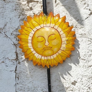Mexican Sun Metal Candle Holder: Patio Fireplace Decor