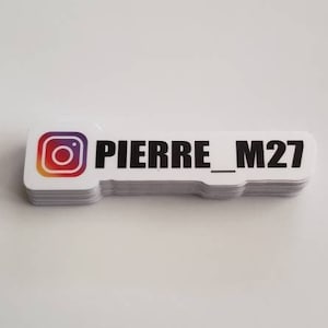 20 stickers IG personnalisés White background