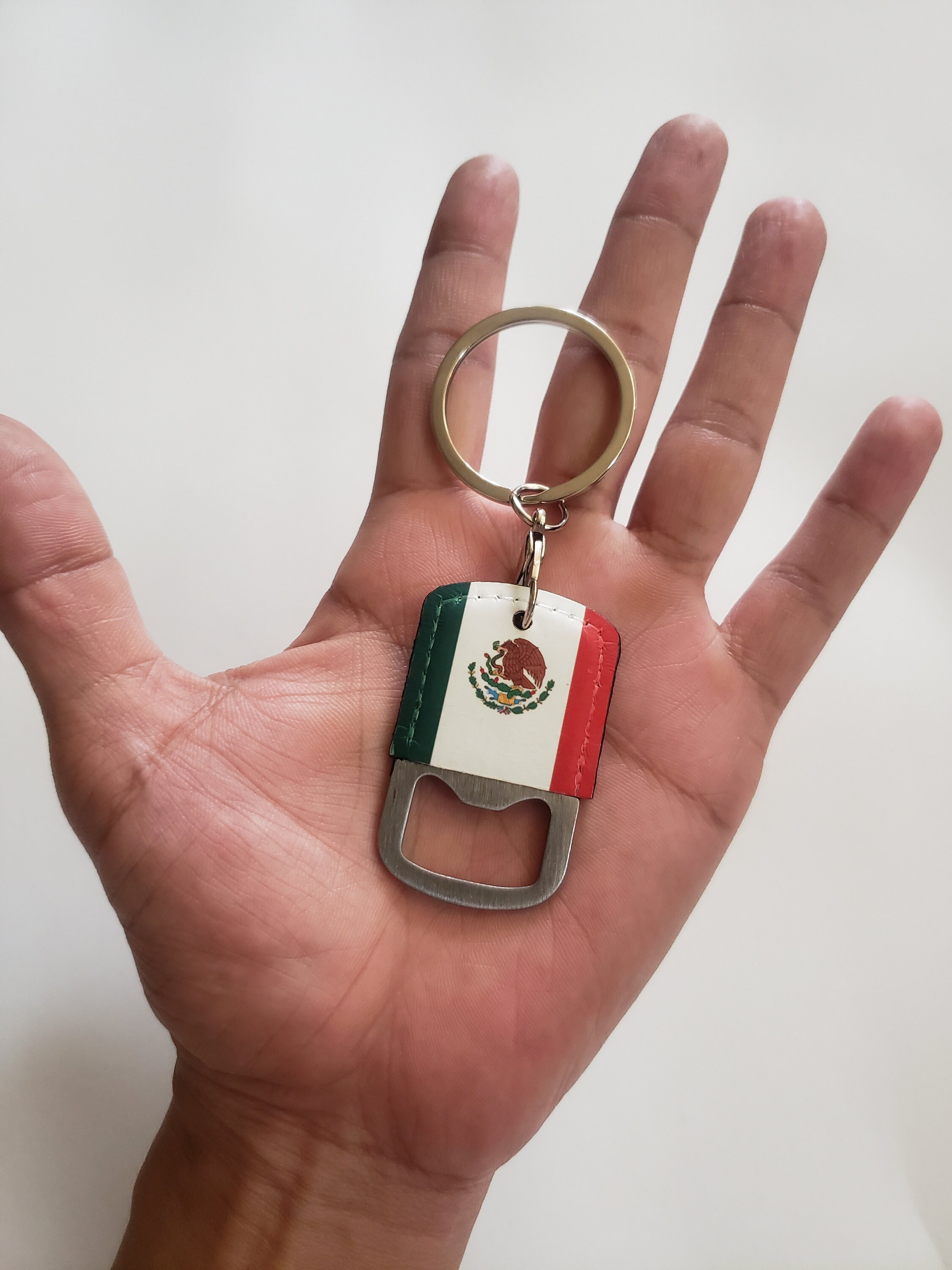 Mexican Flag Bottle Opener Keyring mexico world cup mestizo cancun Brand New 