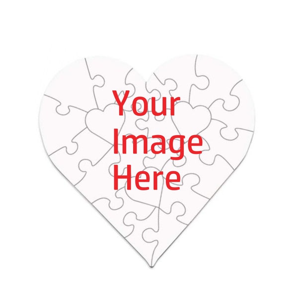Heart Shaped Puzzle Etsy