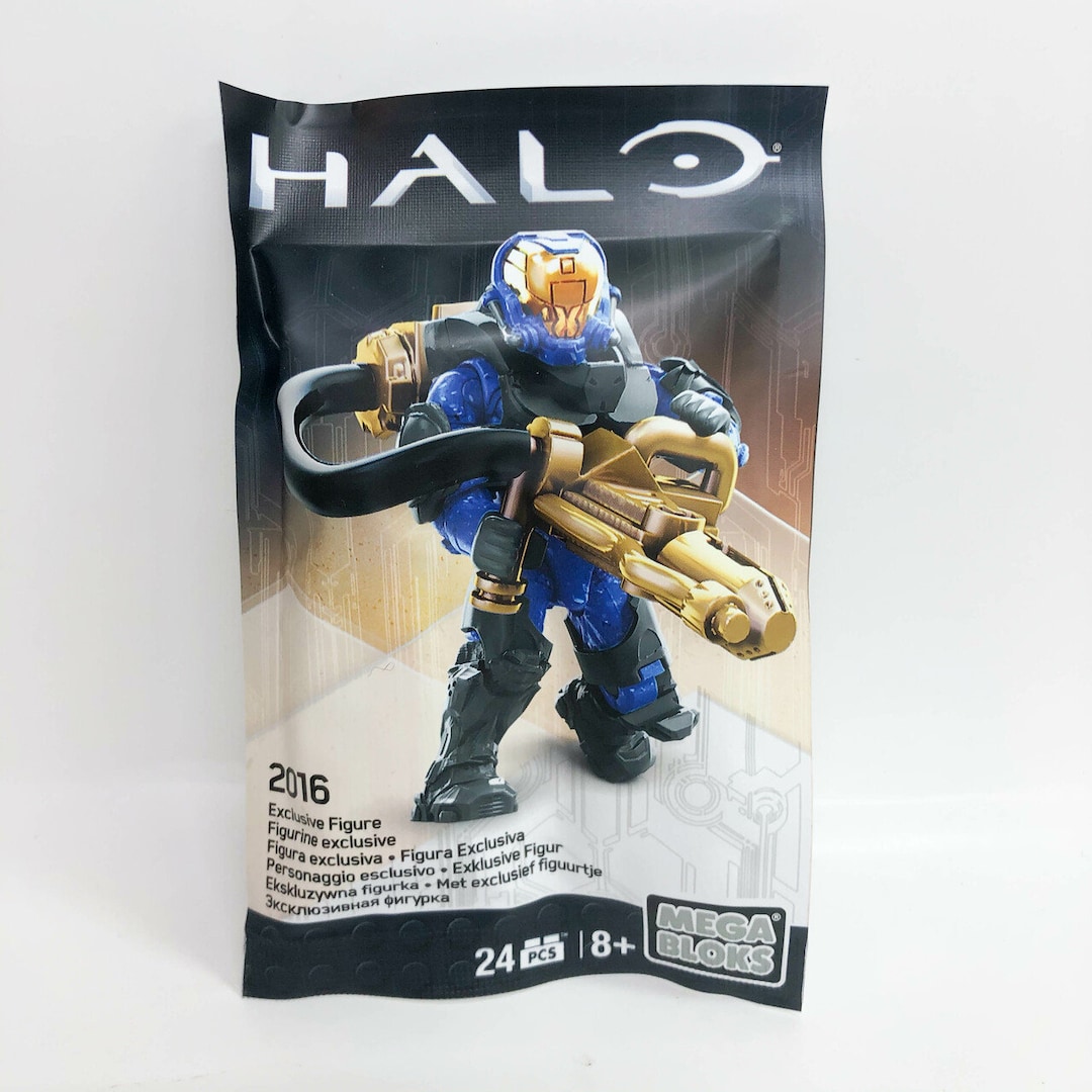 Mega Bloks Construx Halo 2016 SDCC Exclusive Flame Marine Hellbringer ...