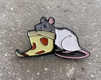 Pizza Rat Two inch Enamel Pin
