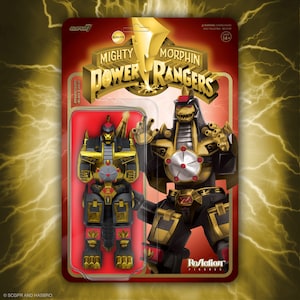 Power Morphicon Black and Gold Dragonzord ReAction Figure by Super7