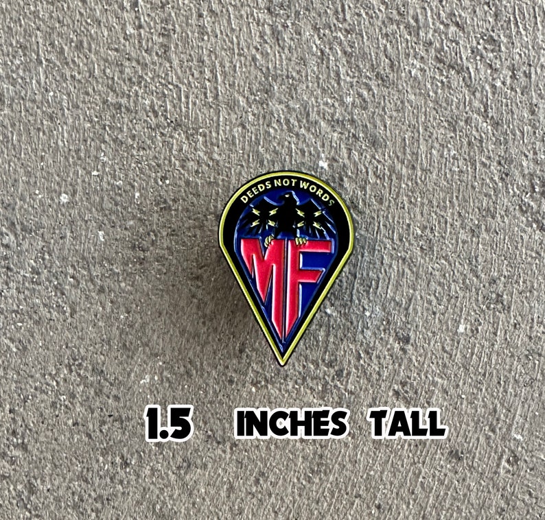 Megaforce Patch Pin 1.5 inch Enamel Pin image 1
