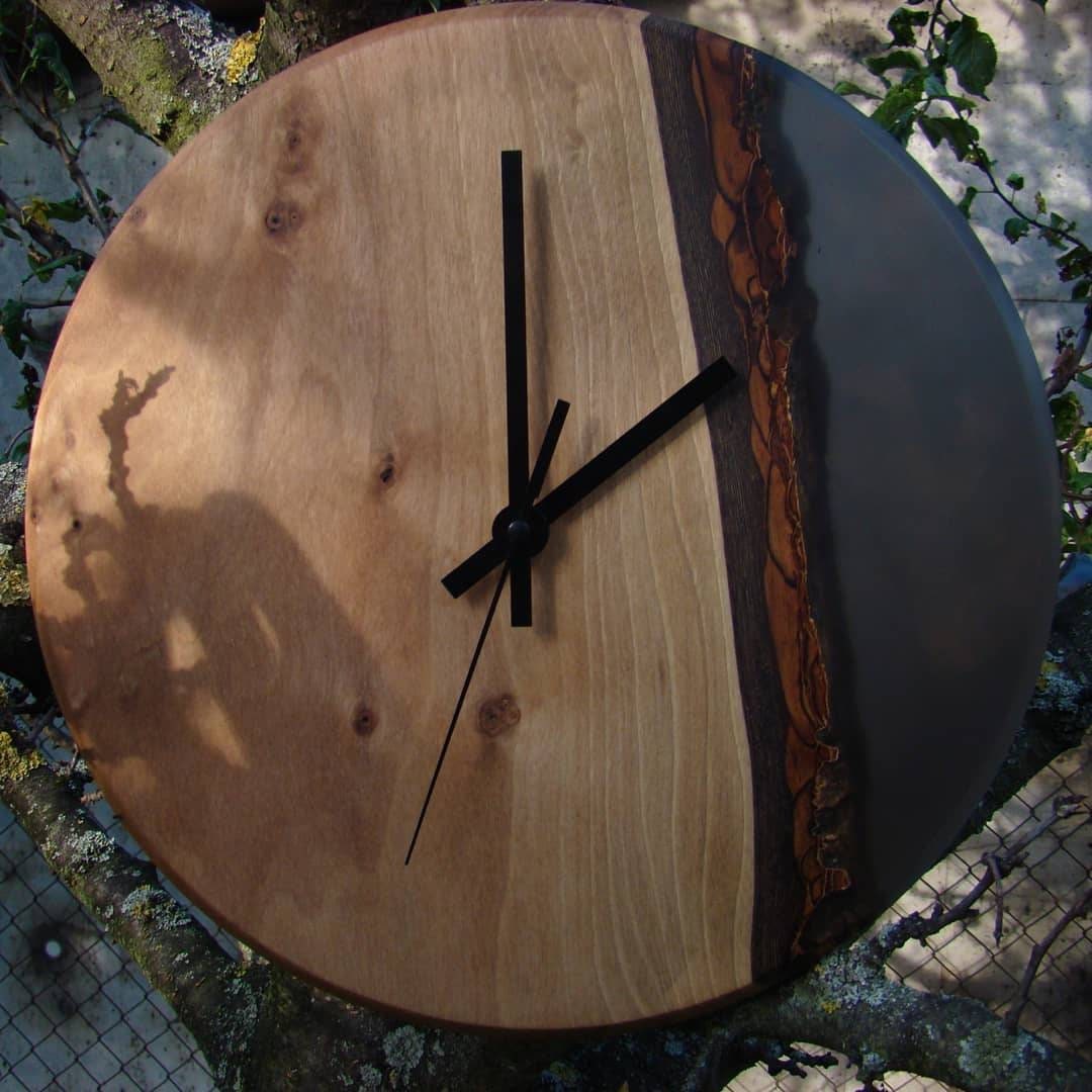 Wooden clocks with EPOXY RESIN Lets make your home styled Etsy