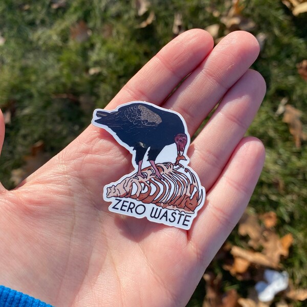 MINI STICKER! Vulture Vinyl Sticker, Funny Car Decal, Hilarious Gift for Animal Lovers