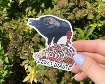 Vulture Vinyl Sticker, Funny Car Decal, Hilarious Gift for Animal Lovers