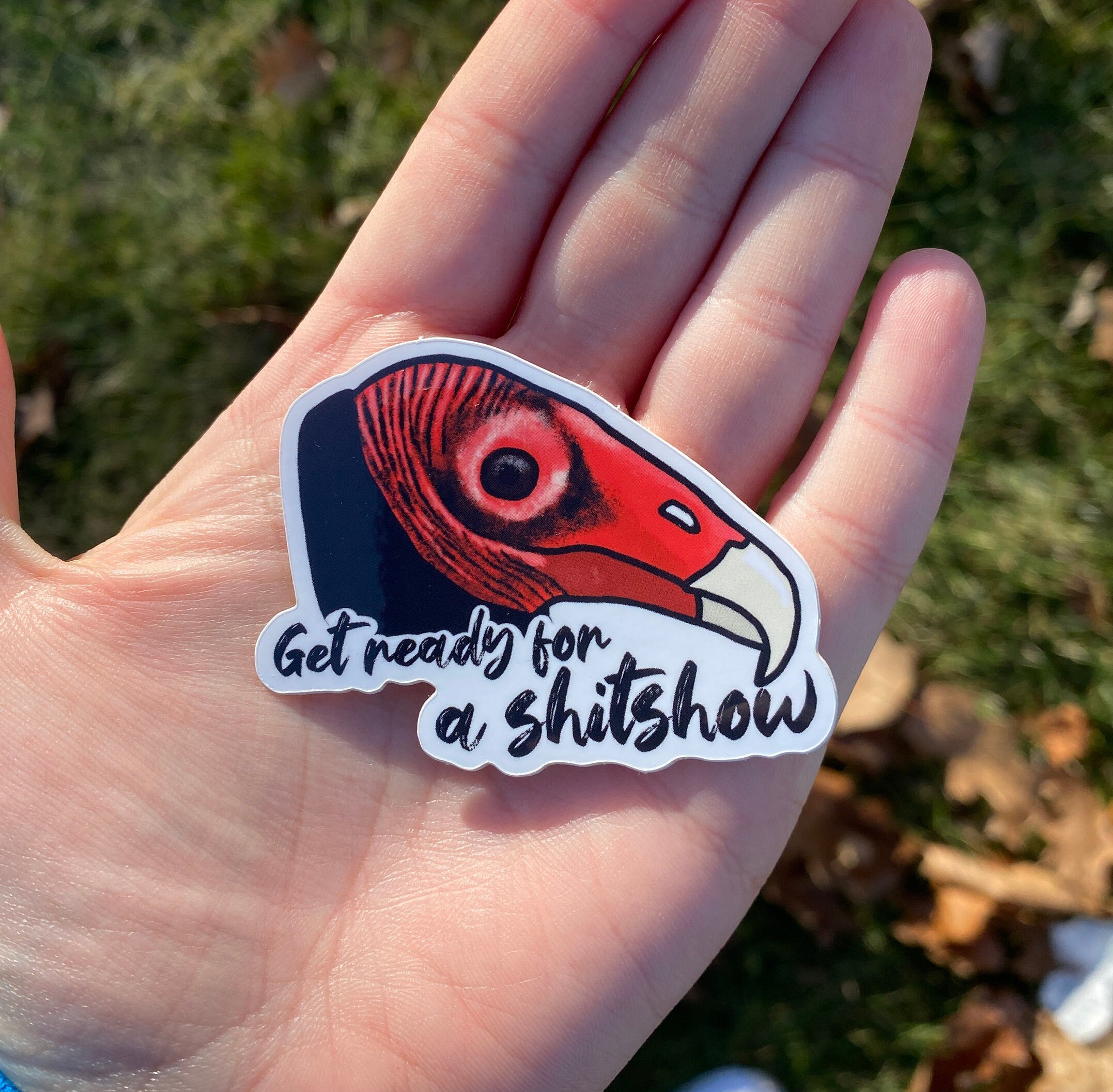 MINI STICKER! Funny Vulture Sticker, Nature-inspired Decal, Animal Lover Gift, Unique Laptop Sticker