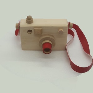 Camera, handmade camera, wooden toys ,toys, wooden camera, montessori toys,gift, natural image 5