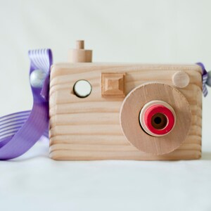 Camera, handmade camera, wooden toys ,toys, wooden camera, montessori toys,gift, natural image 2