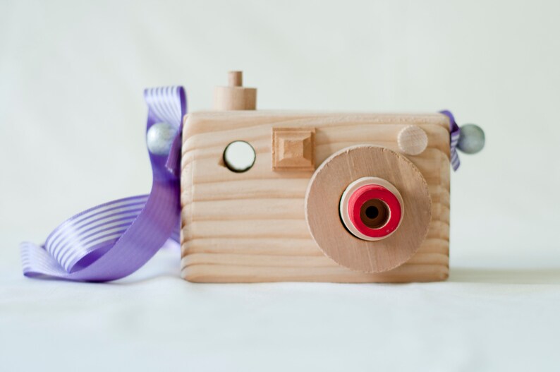 Camera, handmade camera, wooden toys ,toys, wooden camera, montessori toys,gift, natural image 2